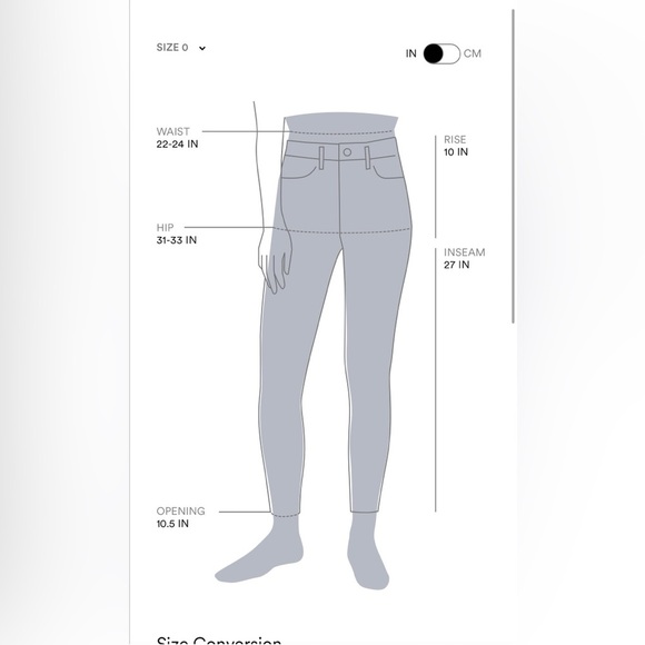 Frame Women’s The Jetset Skinny Crop Pants in Sheer Noir/ Black size 0 NWT - Picture 8 of 8